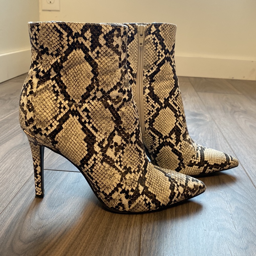 Snakeskin Booties - Picture 2 of 3